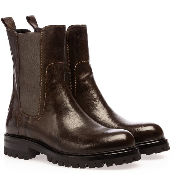 Ducanero Brown Washed Chelsea Boot - Picture 2 of 5